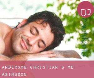 Anderson, Christian G MD (Abingdon)